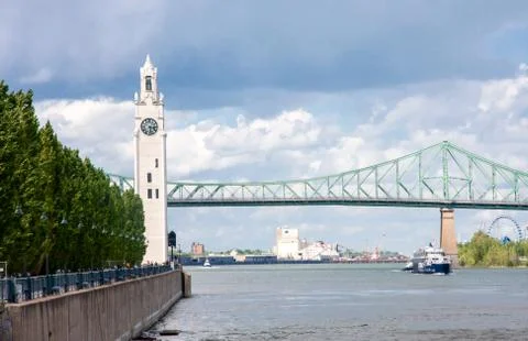 Clock Tower of Old Port Stock Photos