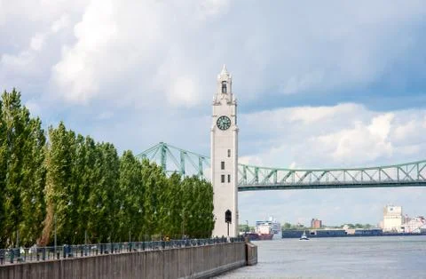 Clock Tower of Old Port Stock Photos