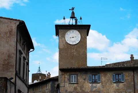 The clock tower of Orvieto Stock-Fotos