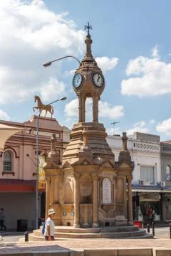 Clock tower in Paramatta Stock Photos