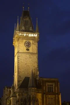 Clock Tower in Prague Foto stock