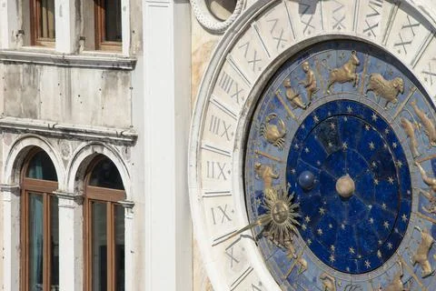 Clock Tower, Renaissance building located in San Marco square in Venice Stock-Fotos