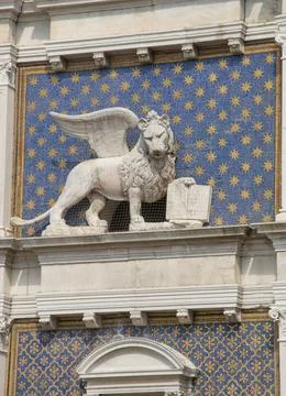 Clock Tower, Renaissance building located in San Marco square in Venice Stock Photos