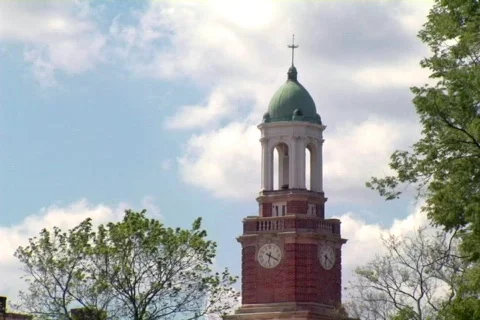 Clock Tower in the Sky Stock Footage 372268