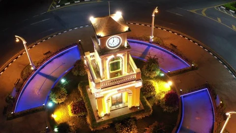 Clock Tower Spin Around Stock-Footage 129861018