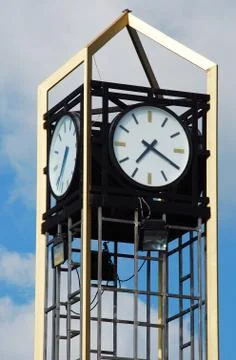 Clock tower in thailand Stock Photos
