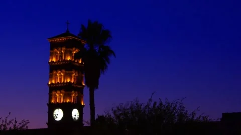 Clock Tower Timelapse Stock Footage 65052644