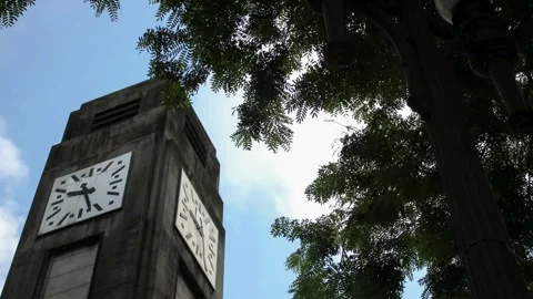 Clock Tower Timelapse Stock Footage 288856599
