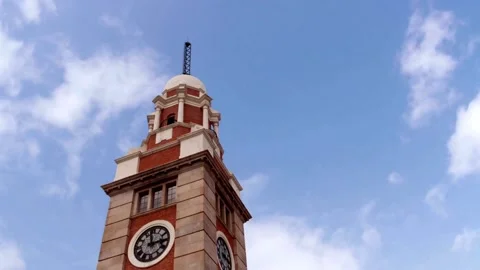 Clock Tower Timelapse Stock Footage 288856793