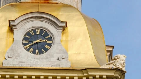 Clock Tower Timelapse Stock Footage 288856964