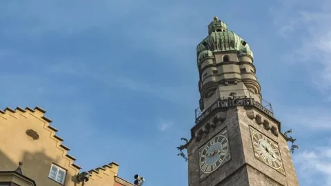 Clock Tower Timelapse Stock Footage 288857018