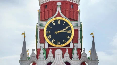 Clock Tower Timelapse Stock Footage 288857187