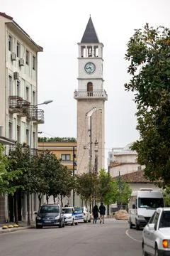 The Clock Tower of Tirana Stock Photos