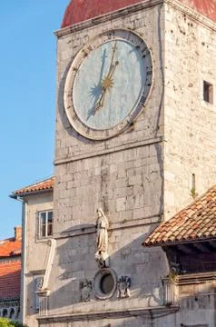 Clock Tower - Trogir Stock Photos