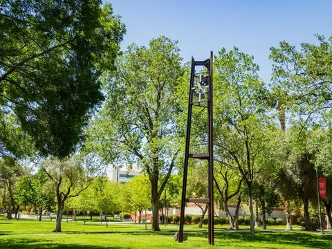 Clock tower in UNLV Foto stock