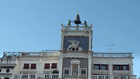 Clock tower Venice 1 Stock Footage 105436932
