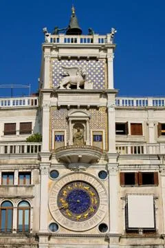 Clock tower venice Stock-Fotos