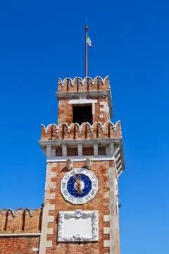 Clock tower in Venice 写真素材
