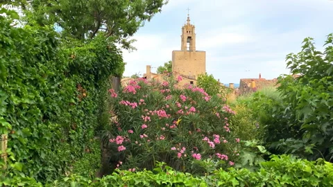  Clock tower of the village of Cucuron in the Luberon valley in Provence, France Vídeos de archivo 169922967