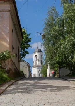 The Clock Tower in Vyborg Stock Photos