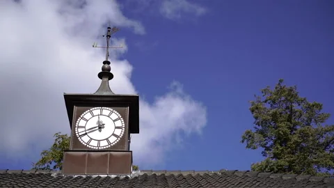 Clock on the towers of the house. Stock Footage 236347425