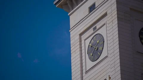 Clock at the town hall in Lviv Stock Footage 171464820