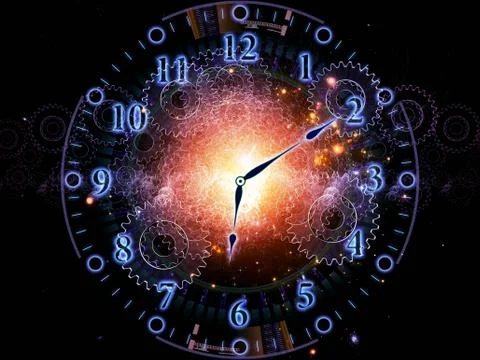 Clock universe Stock Illustration