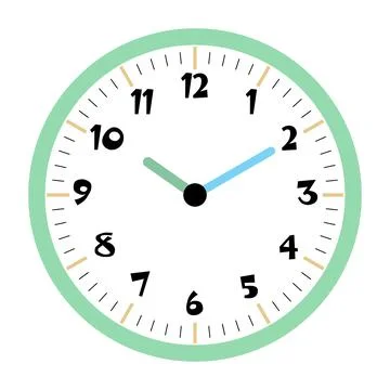 Clock vector 10:10am or 10:10pm Stock Illustration