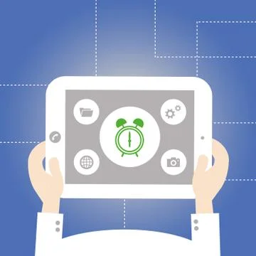 Clock vector cartoon Stock Illustration