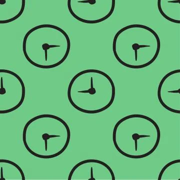 Clock vector hand drawn illustration pink イラスト素材