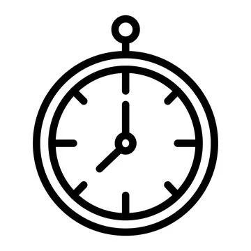 Clock Vector Icon Design Illustration Stock Illustration