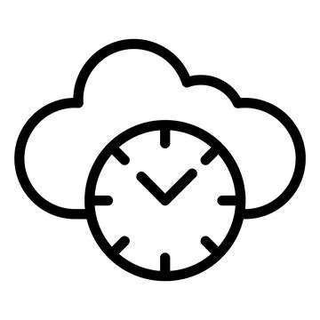 Clock Vector Icon Design Illustration Illustrazione stock
