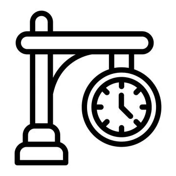 Clock Vector Icon Design Illustration Stock Illustration