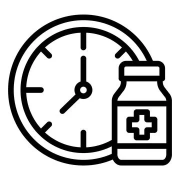 Clock Vector Icon Design Illustration Stock Illustration