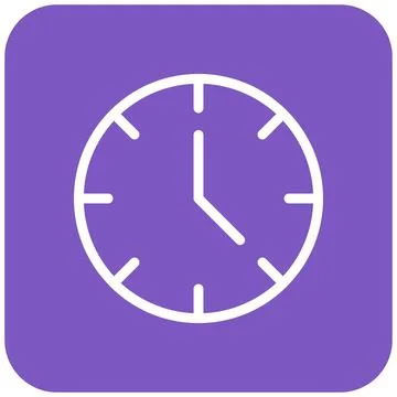 Clock Vector Icon Design Illustration Stock Illustration