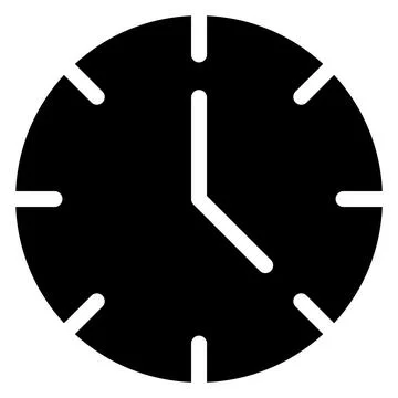 Clock Vector Icon Design Illustration Stock Illustration