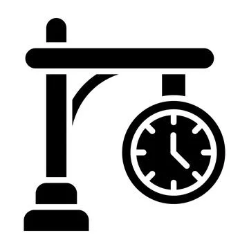Clock Vector Icon Design Illustration Stock Illustration