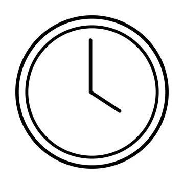 Clock vector icon for graphic design, logo, web site, social media, mobile .. 스톡 일러스트