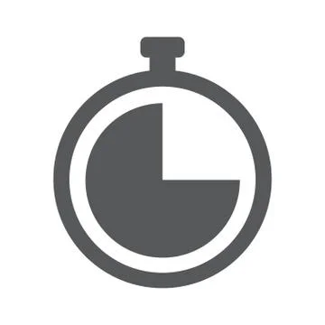 Clock vector icon Stock Illustration