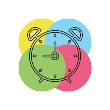 Clock vector icon Stock Illustration