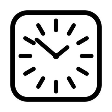 Clock Vector Icon Stock Illustration