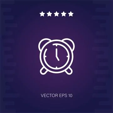 Clock vector icon Stock Illustration