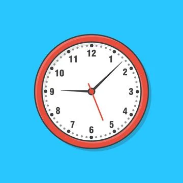 Clock Vector Icon Illustration. Wake Up Symbol. Time Icon 스톡 일러스트