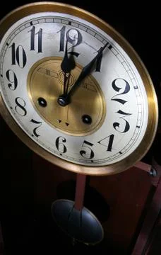 Clock vintage midnight Fotos de archivo