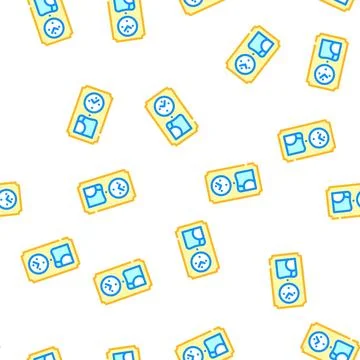 Clock vintage vector seamless pattern color Illustrazione stock