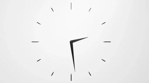 Clock on the wall and then go fall apart Vídeo Stock 65071420