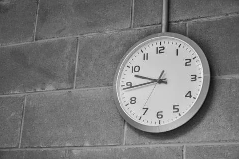 Clock Wall background Stock Photos