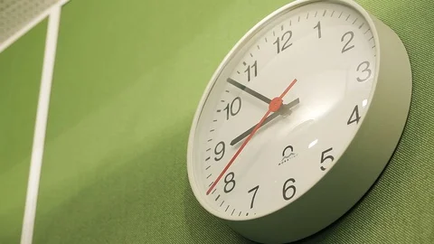 Clock on a wall closeup - passing time Stock Footage 69847678