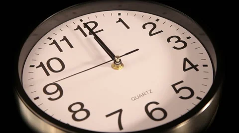 Clock on the wall Video stock 50263211