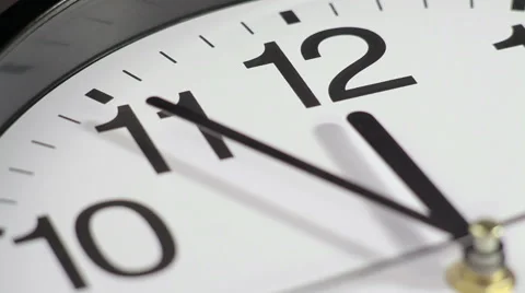 Clock on the wall Video stock 50687387